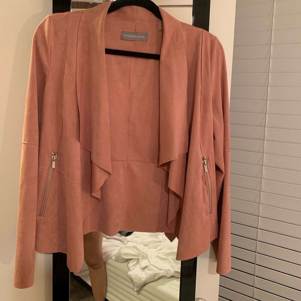 Pink Blazer with Zipper pockets